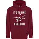 Freedom Parachute Regiment Para 1 2 3 4 SAS Mens 80% Cotton Hoodie Maroon