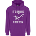 Freedom Parachute Regiment Para 1 2 3 4 SAS Mens 80% Cotton Hoodie Purple