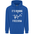 Freedom Parachute Regiment Para 1 2 3 4 SAS Mens 80% Cotton Hoodie Royal Blue