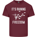 Freedom Parachute Regiment Para 1 2 3 4 SAS Mens Cotton T-Shirt Tee Top Maroon