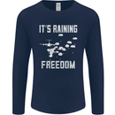 Freedom Parachute Regiment Para 1 2 3 4 SAS Mens Long Sleeve T-Shirt Navy Blue