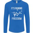 Freedom Parachute Regiment Para 1 2 3 4 SAS Mens Long Sleeve T-Shirt Royal Blue