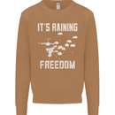 Freedom Parachute Regiment Para 1 2 3 4 SAS Mens Sweatshirt Jumper Caramel Latte