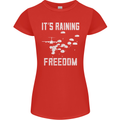 Freedom Parachute Regiment Para 1 2 3 4 SAS Womens Petite Cut T-Shirt Red