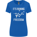 Freedom Parachute Regiment Para 1 2 3 4 SAS Womens Wider Cut T-Shirt Royal Blue