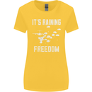 Freedom Parachute Regiment Para 1 2 3 4 SAS Womens Wider Cut T-Shirt Yellow