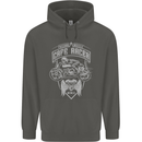 Freedom Wheels Cafe Racer Biker Motorcycle Childrens Kids Hoodie Storm Grey