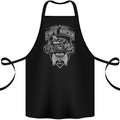 Freedom Wheels Cafe Racer Biker Motorcycle Cotton Apron 100% Organic Black