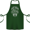 Freedom Wheels Cafe Racer Biker Motorcycle Cotton Apron 100% Organic Forest Green