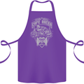 Freedom Wheels Cafe Racer Biker Motorcycle Cotton Apron 100% Organic Purple