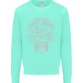 Freedom Wheels Cafe Racer Biker Motorcycle Kids Sweatshirt Jumper Peppermint