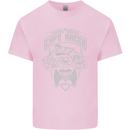 Freedom Wheels Cafe Racer Biker Motorcycle Kids T-Shirt Childrens Light Pink