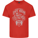 Freedom Wheels Cafe Racer Biker Motorcycle Kids T-Shirt Childrens Red