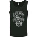 Freedom Wheels Cafe Racer Biker Motorcycle Mens Vest Tank Top Black