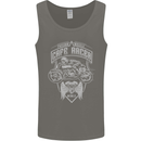 Freedom Wheels Cafe Racer Biker Motorcycle Mens Vest Tank Top Charcoal