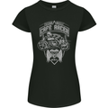 Freedom Wheels Cafe Racer Biker Motorcycle Womens Petite Cut T-Shirt Black