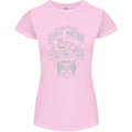 Freedom Wheels Cafe Racer Biker Motorcycle Womens Petite Cut T-Shirt Light Pink