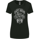 Freedom Wheels Cafe Racer Biker Motorcycle Womens Wider Cut T-Shirt Black
