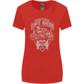 Freedom Wheels Cafe Racer Biker Motorcycle Womens Wider Cut T-Shirt Red