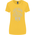 Freedom Wheels Cafe Racer Biker Motorcycle Womens Wider Cut T-Shirt Yellow