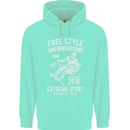 Freestyling Snowboarding Snowboard Childrens Kids Hoodie Peppermint
