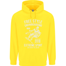 Freestyling Snowboarding Snowboard Childrens Kids Hoodie Yellow