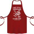 Freestyling Snowboarding Snowboard Cotton Apron 100% Organic Maroon