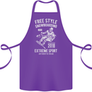Freestyling Snowboarding Snowboard Cotton Apron 100% Organic Purple