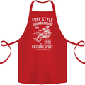 Freestyling Snowboarding Snowboard Cotton Apron 100% Organic Red