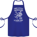 Freestyling Snowboarding Snowboard Cotton Apron 100% Organic Royal Blue