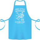 Freestyling Snowboarding Snowboard Cotton Apron 100% Organic Turquoise