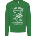 Freestyling Snowboarding Snowboard Kids Sweatshirt Jumper Irish Green