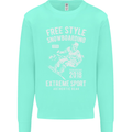 Freestyling Snowboarding Snowboard Kids Sweatshirt Jumper Peppermint