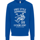 Freestyling Snowboarding Snowboard Kids Sweatshirt Jumper Royal Blue