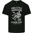 Freestyling Snowboarding Snowboard Kids T-Shirt Childrens Black
