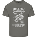 Freestyling Snowboarding Snowboard Kids T-Shirt Childrens Charcoal