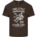 Freestyling Snowboarding Snowboard Kids T-Shirt Childrens Chocolate