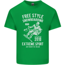 Freestyling Snowboarding Snowboard Kids T-Shirt Childrens Irish Green