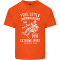 Freestyling Snowboarding Snowboard Kids T-Shirt Childrens Orange