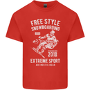 Freestyling Snowboarding Snowboard Kids T-Shirt Childrens Red