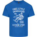 Freestyling Snowboarding Snowboard Kids T-Shirt Childrens Royal Blue