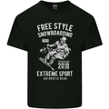 Freestyling Snowboarding Snowboard Mens Cotton T-Shirt Tee Top Black