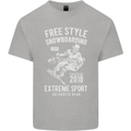 Freestyling Snowboarding Snowboard Mens Cotton T-Shirt Tee Top Sports Grey