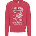 Freestyling Snowboarding Snowboard Mens Sweatshirt Jumper Heliconia