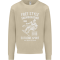 Freestyling Snowboarding Snowboard Mens Sweatshirt Jumper Sand