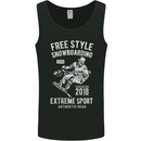 Freestyling Snowboarding Snowboard Mens Vest Tank Top Black