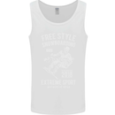 Freestyling Snowboarding Snowboard Mens Vest Tank Top White