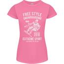 Freestyling Snowboarding Snowboard Womens Petite Cut T-Shirt Azalea