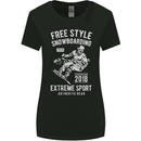 Freestyling Snowboarding Snowboard Womens Wider Cut T-Shirt Black