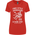 Freestyling Snowboarding Snowboard Womens Wider Cut T-Shirt Red